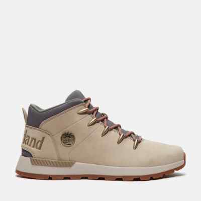 Timberland Men's Sprint Trekker Mid Lace-Up Premium Shoes Beige