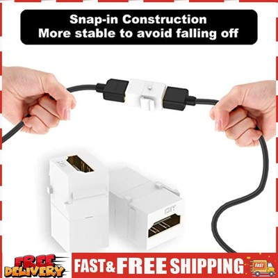 Keystone Plate Adapter HDMI-Compatible Support 4k for Wall Plate Outlet Panel SN