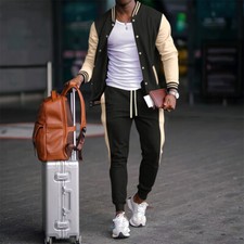 Mens Sweatsuits 2 Piece Sport Tracksuit Jogger Sweat Suits Jogging Outfits