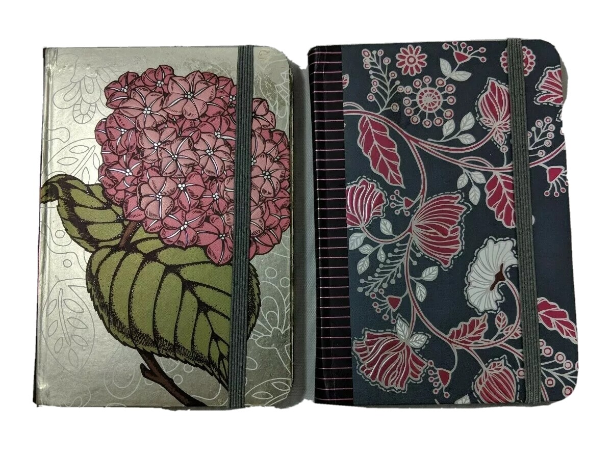 Floral Print Journal Notebook Set with Elastic Closure - 2 Pack (5.5x3.75 in)-image