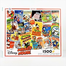 Disney Mickey Mouse Movie Posters Jigsaw Puzzle 1500 Pieces