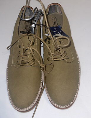 George Memory Foam Men’s Lightweight Camel Oxford Dress Work Shoes Size 