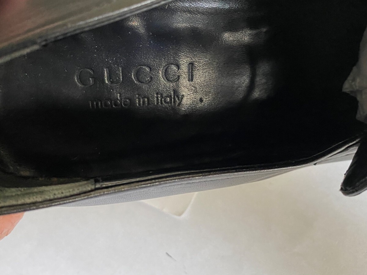 Gucci black leather loafers size 40 moccasins slip-in’s slides Italy slip-ons GUCCI Black Crocodile Alligator Leather GG Loafers Shoes 9 G  main image 4