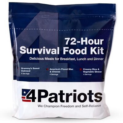 Emergency Food Survival Supply Storage Bucket 4 person 16 Servings Ration Kit