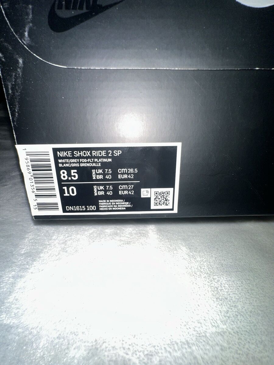 Size 8.5 - Nike Supreme x Shox Ride 2 White | eBay Size 8.5 - Nike Supreme x Shox Ride 2 White | eBay