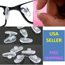 Eyeglass Nose Pads SCREW ON PUSH ON High Quality Symmetric Soft Silicone Glasses