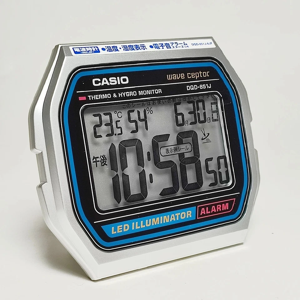 CASIO WAVE CEPTOR A158WA electric wave alarm clock DQD-851J-8JF Japan Expedited - Image 2 of 3