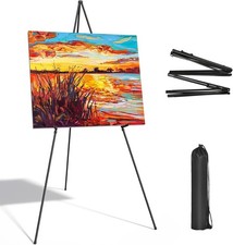 63" Portable Display Easel Foldable Artist Show Instant Tripod Floor Standing