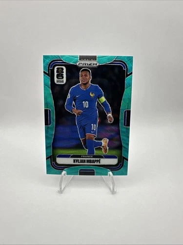 Kylian Mbappe 2026 Panini Prizm FIFA World Cup Aqua Teal Wave /99 #40 France