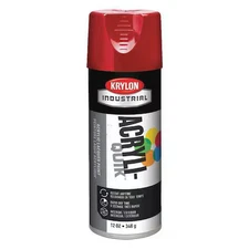 Krylon Industrial K02108a07 Spray Paint, Banner Red, Gloss, Solvent, 12 Oz