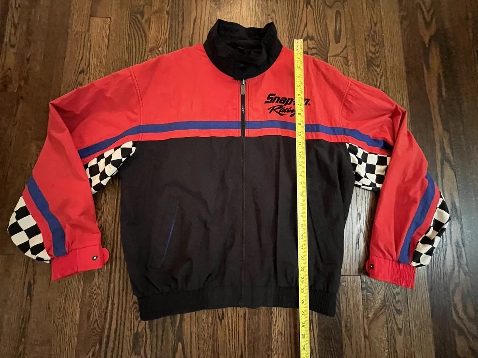 Snap On Racing Vintage 90s Y2K Mens Jacket Size Large Black Red - Image 3 of 4