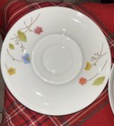 4 NEW Saucer Plate Just Flowers Mikasa A4182 Orange Flowers Japan Bone China — photo 2