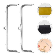 4pcs Iron Frame Clasp Lock Purse Clasp Frame Vintage Purse Frame for DIY Craft