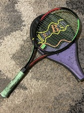 Vintage Spalding Smash Bash Tennis Racquet with Cover Colorful
