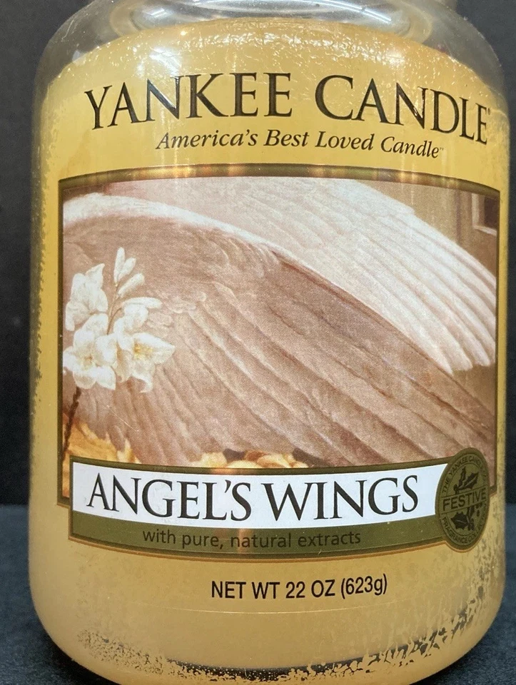 Yankee Candle Angel’s Wings Large Candle 22oz Retired - Image 3 of 4