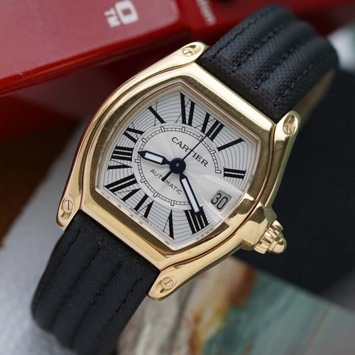 Cartier Roadster Ref. 2524 Men's 18k Yellow Gold Automatic Dep...