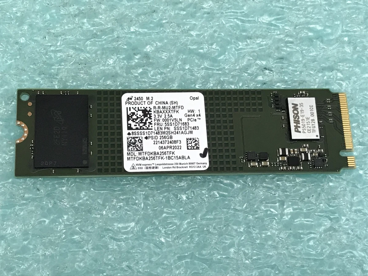 Micron 256GB M.2 SSD 4枚セット【0409Mi2】 Micron M.2 Interface 256 GB Solid State Drives for sale - eBay
