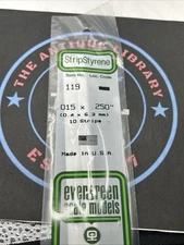 Evergreen Scale. Polystyrene. 14" 119 .015 X .250 (10)