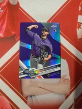 2017 Topps Chrome Base Rookie Purple Refractor Antonio Senzatela /299