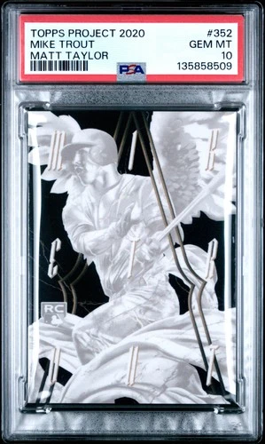 135858509 Mike Trout 2020 Topps Project #352 Matt Taylor PSA 10