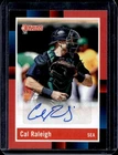 2022 Donruss Cal Raleigh Retro 1988 Signatures Red Rookie Auto #86/99