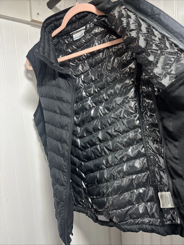Chaleco acolchado Columbia para mujer pequeño, cremallera completa, aislante, exterior L Foto 4 de 4