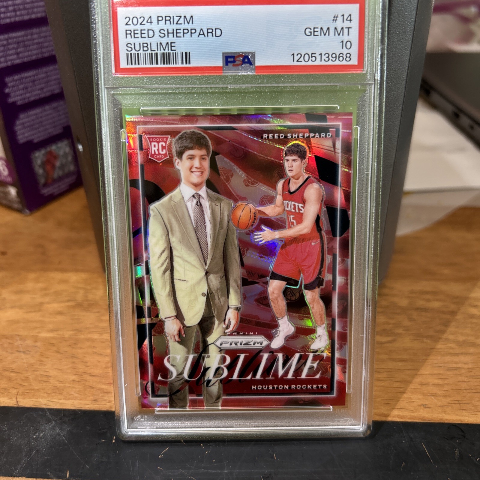 2024 Prizm Reed Sheppard Sublime #14 SSP Case Hit PSA 10 Rookie RC