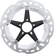 Image of Shimano RT-MT800-M Ice Tech Centre Lock E-Bike Disc Brake Rotor 180mm Silver NEW
