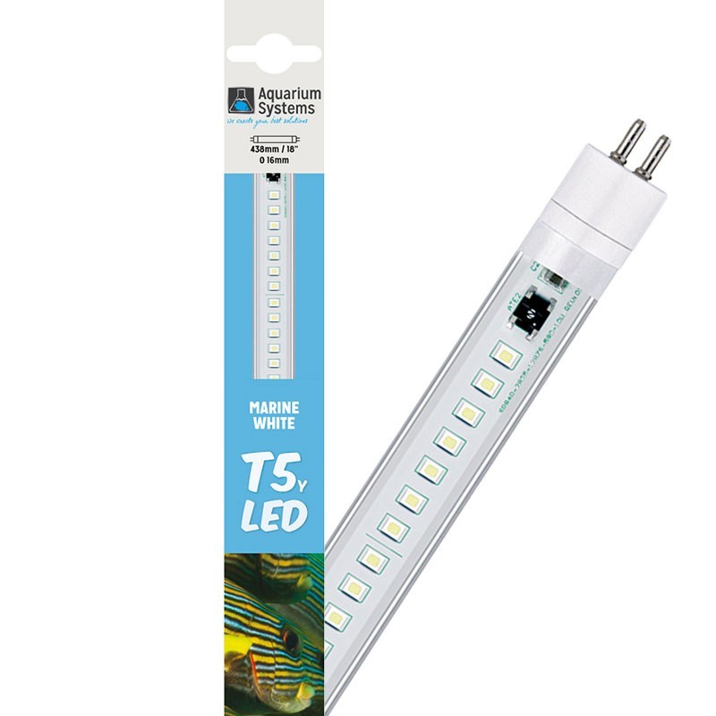 T5 LED Marine White 43.8cm Aquarium Systems 7w éclairage pour aquarium de mer