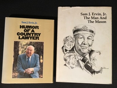 Lot 2 SAM J ERVIN, JR. Bio Humor of a Country Lawyer + Man & the Mason NC Masons