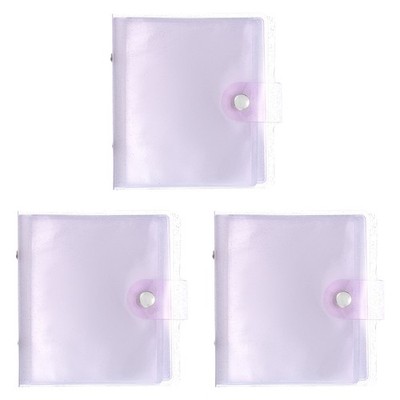 3er-Set Mini-Fotoalbum für Kpop, 36 Taschen 4x4, lila