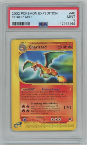 2002 Pokemon Charizard Non Holo Expedition 40/165 PSA 9