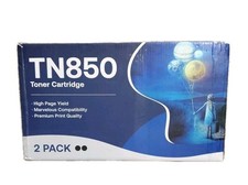 TN850 Black High Yield Toner 2 Pack Toner Cartridge New High Page Yield Quality