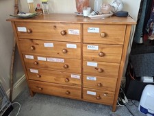 Chest of Drawers 10 Drawers in Pine - CS K24