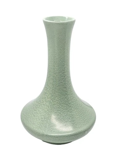 VTG Geranium Leaf Green Haeger Vase - Early 20th Century Decor Deco Patterned