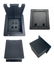 PROCRAFT FPMU-1DUP2X-BK Recessed Stage Pocket / Floor Box 1 AC + 2 "D" punches