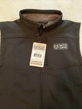 Mtn Ops Pursuit Vest Black Men's Size Medium Performance Fit Fleece Lined NWT