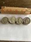 Full Roll (40) 90% Silver Washington Quarters (Circulated Condition)