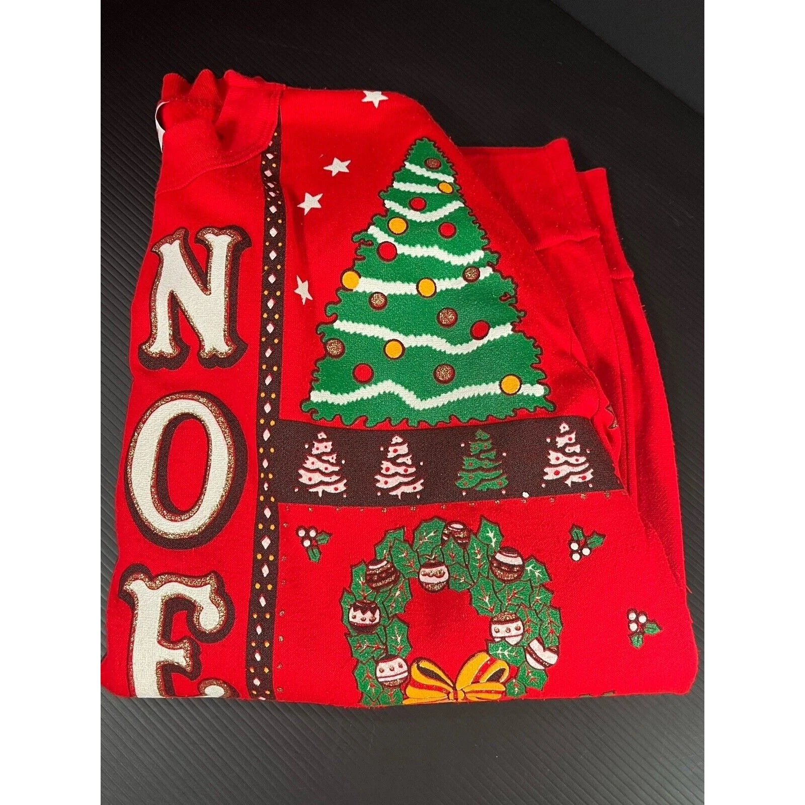 Vtg Nutcracker Red Sweatshirt Womens Sz M Ugly Christmas Sweater Holiday