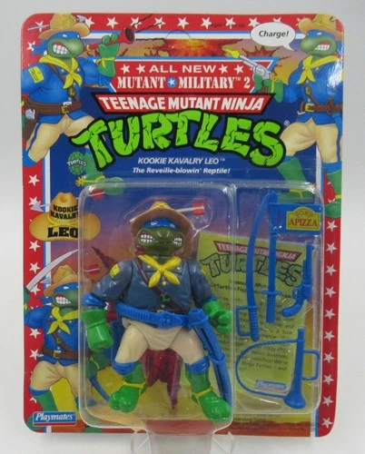 TMNT Kookie Kavalry Leo Playmates Unpunched MOC Sealed Vintage Action Figure