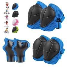 6PCS Kids Protective Gear Set Knee Pads for Kids 3-10 Years Old Toddler Elbow...