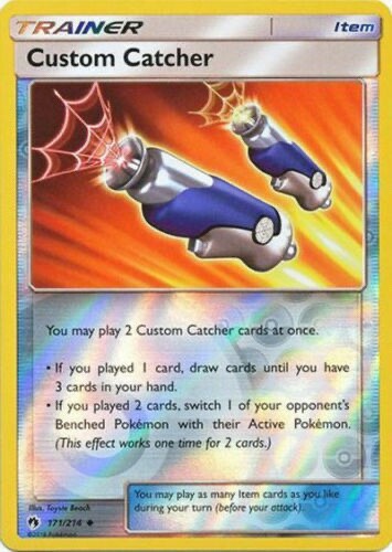 Pokémon  - Custom Catcher - 171/214  - Reverse Holo  - Lost Thunder - NM/M