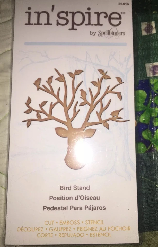 Spellbinders IN-016 In'spire cuerno de ciervo • soporte para pájaros • temporada de vacaciones de Navidad Foto 3 de 4