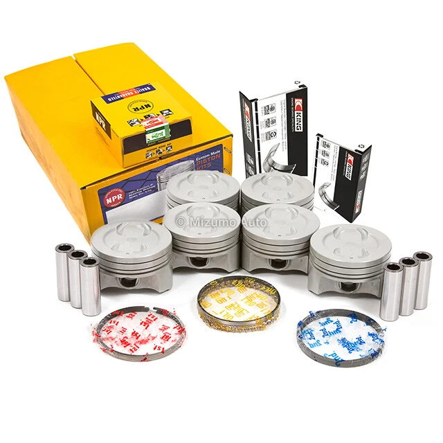 Rodamientos de varilla principal de pistones aptos para 92-06 Chevrolet C1500 S10 Isuzu GMC 4.3 V6 OHV 12V Foto 2 de 4