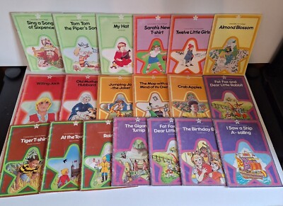 19 Star Modern Curriculum Press Learn To Read Book Lot Green Gold Lilac Vintage