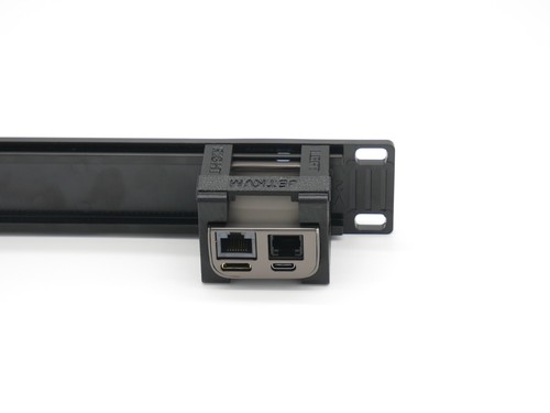 Rack mount for 1-7 JetKVM - injection molded front panel - Blind covers included - Picture 8 of 10