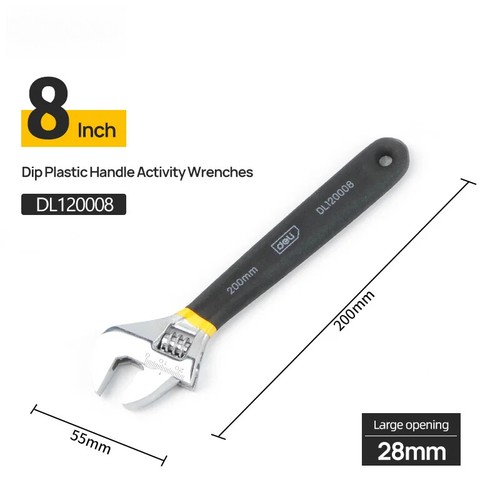 Adjustable Wrench Large Opening long Handle Universal Spanner Carbon Steel Tools - Picture 18 of 20