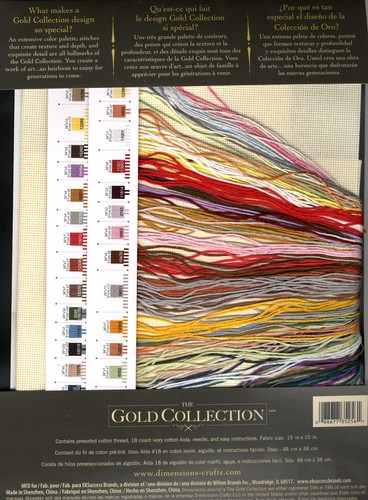 Kit Punto de Cruz ~ Colección Oro Mercado de París Exterior Café Francés #35256 - Imagen 3 de 3