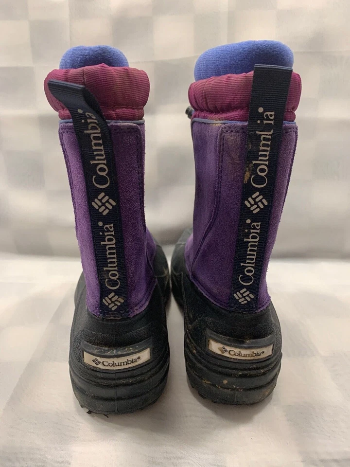 COLUMBIA совершенно фиолетовый черный синий зимние ботинки девочек размер 3 (BY1192-673) - Изображение 3 из 4