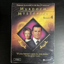 Murdoch Mysteries: Season 4 (DVD, 2012, 4-Disc Set) - NEW Sealed